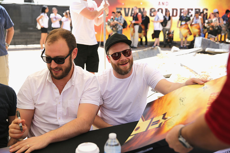 Goldberg and Rogen promoting Preacher at SXSW earlier this year. Image: Getty/Roger Kisby